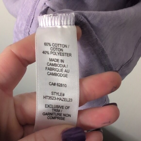 NWT Rickys Lavender Sleeveless Top - Picture 5 of 5